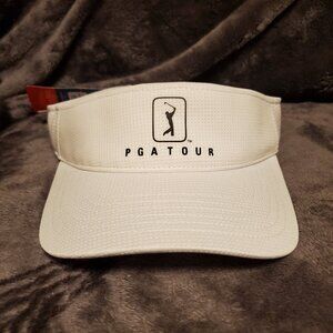 PGA Tour Airflux White Sun Visor Hat '47 Brand New With Tags